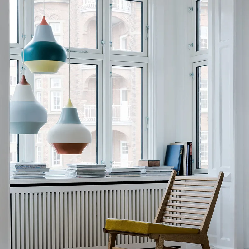 Cirque Hanglamp Ø380 Rood Top - Louis Poulsen - Woonkamer - Designer - Metaal - 1 lamp von Louis Poulsen – Produktfoto