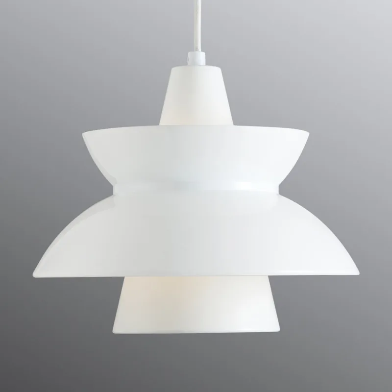 Doo-Wop Hanglamp White - Louis Poulsen - Woonkamer - Designer - Metaal - 1 lamp von Louis Poulsen – Produktfoto