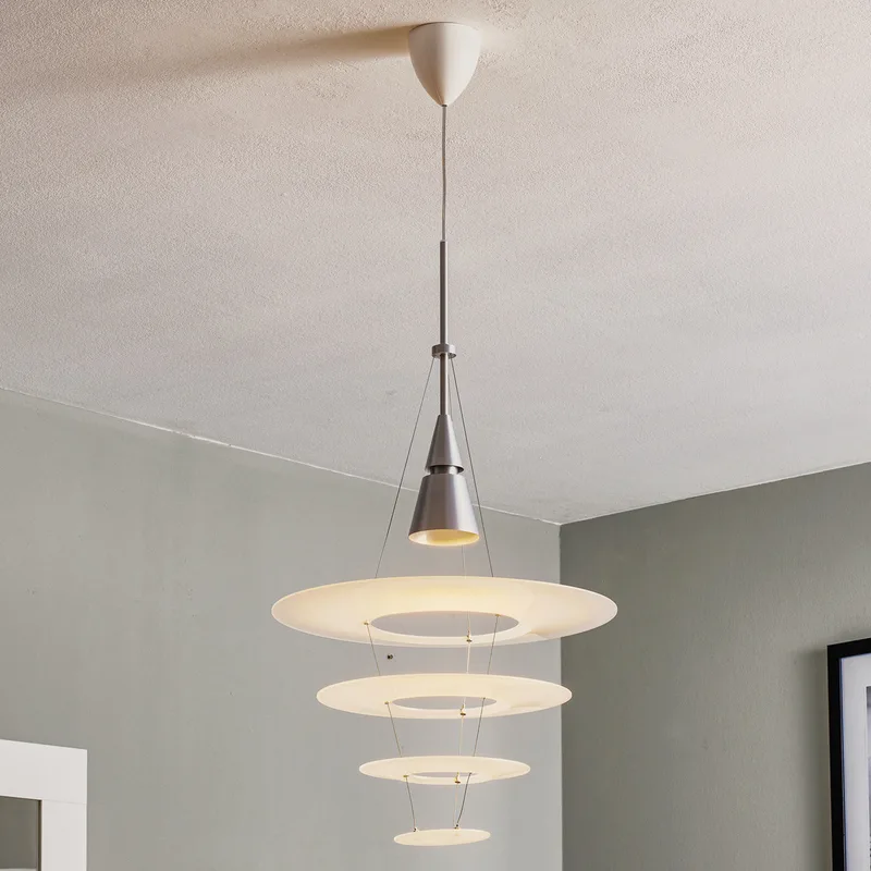 Enigma 425 Hanglamp Brushed Alu - Louis Poulsen - Woonkamer - Designer - Metaal - 1 lamp by Louis Poulsen – product photo