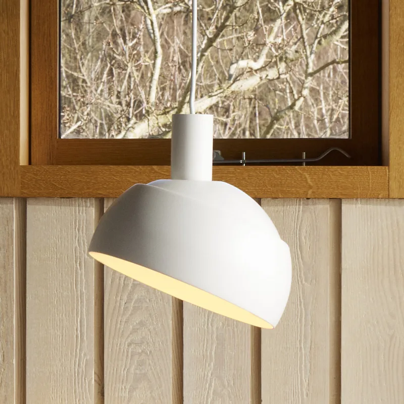 FJ Elements hanglamp wit Ø 25 cm E27 - Louis Poulsen - Woonkamer - Modern - Aluminium - Met lampenkap von Louis Poulsen – Produktfoto