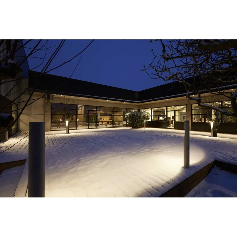 Flindt Garden LED-tuinlamp Short 2700K met spies + connector aluminium - Louis P Louis Poulsen - Terras by Louis Poulsen – product photo