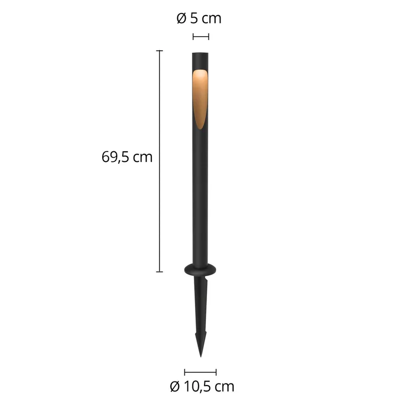 Flindt tuinpadverlichting 827 70 cm zwart aardstuk by Louis Poulsen – product photo 2 of 2