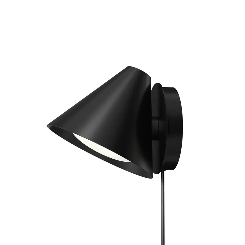 Keglen 175 LED Wandlamp Dim-to-Warm Black - Louis Poulsen - Woonkamer - Designer - Metaal - 1 lamp by Louis Poulsen – product photo