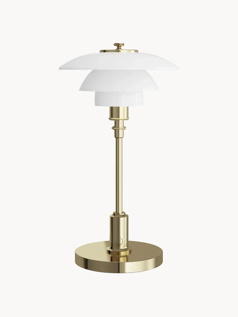 Kleine mondgeblazen draagbare tafellamp PH 1/1, dimbaar by Louis Poulsen – product photo