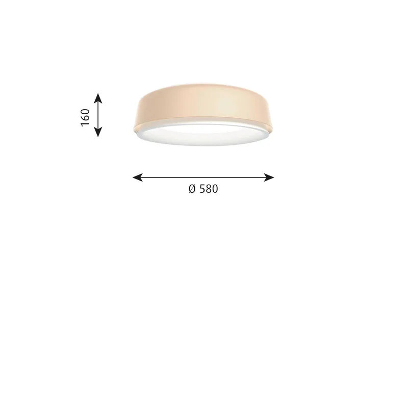 LP Grand Decke, Ø 58 cm creme von Louis Poulsen in Creme, weiß matt – Produktfoto