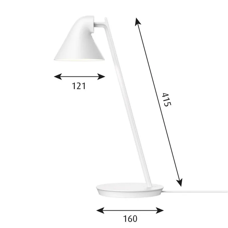 NJP Mini LED-Tischleuchte by Louis Poulsen in Weiß – product photo