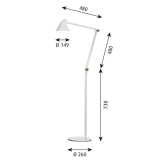 NJP VloerLamp 3000K Wit by Louis Poulsen – product photo 3 of 3