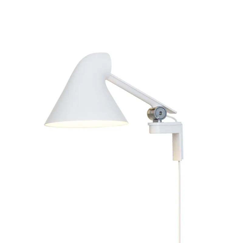 NJP Wandlamp Kort Arm Wit - Louis Poulsen - Woonkamer - Designer - Metaal von Louis Poulsen – Produktfoto