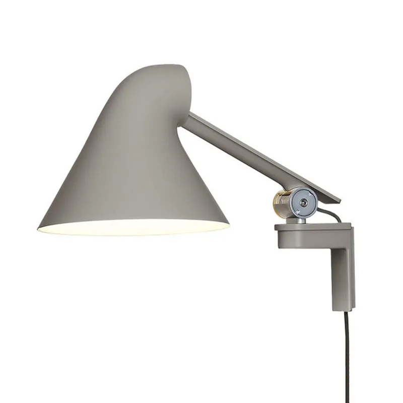 NJP Wandlamp Kort Licht Grijs - Louis Poulsen - Woonkamer - Designer - Metaal by Louis Poulsen – product photo