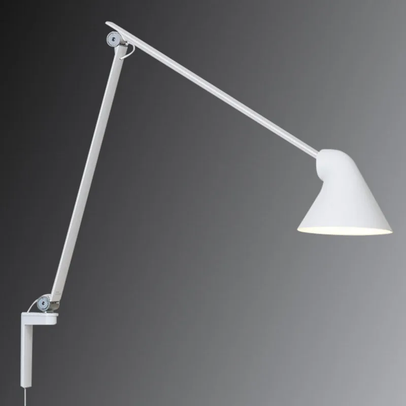 NJP Wandlamp Lang Arm Wit - Louis Poulsen - Woonkamer - Designer - Metaal von Louis Poulsen – Produktfoto
