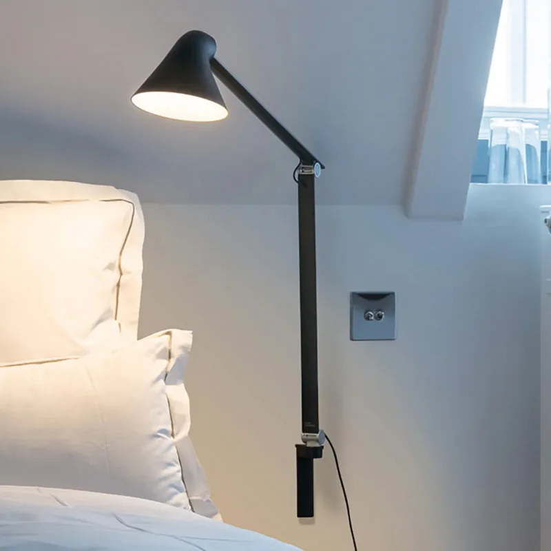 NJP Wandlamp Lang Arm Zwart - Louis Poulsen - Woonkamer - Designer - Metaal von Louis Poulsen – Produktfoto