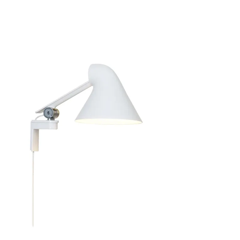 NJP Wandleuchte Weiß, kurzer Arm, LED, 3000k by Louis Poulsen – product photo