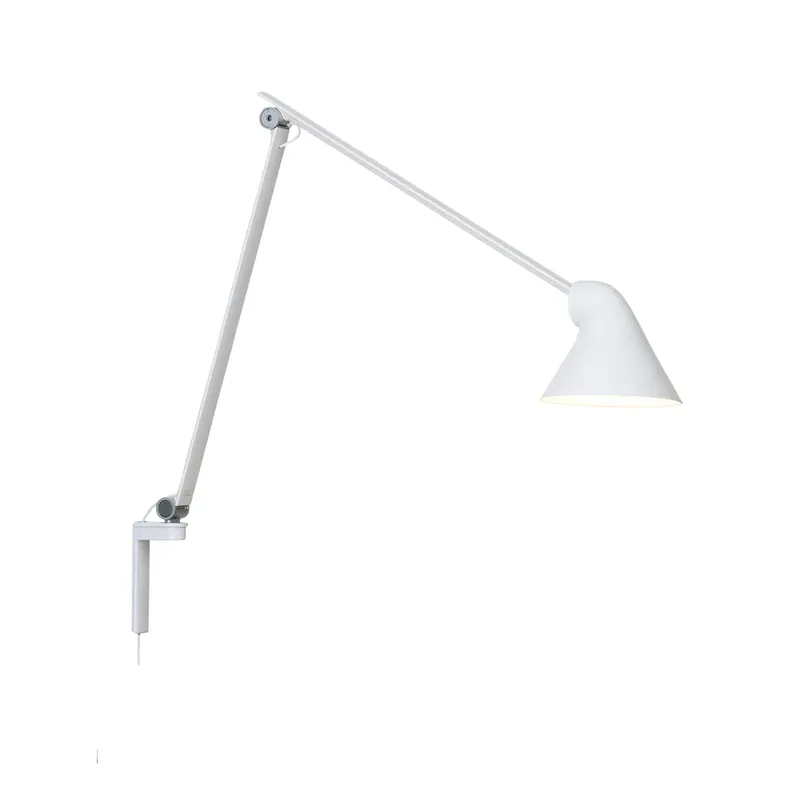 NJP Wandleuchte Weiß, langer Arm, LED, 3000k by Louis Poulsen – product photo