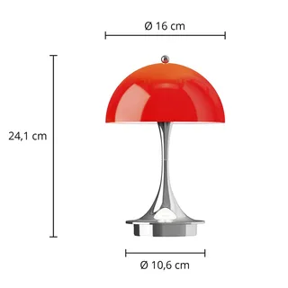 Panthella 160 Portable Original, opaalrood van Louis Poulsen – productfoto 4 van 4