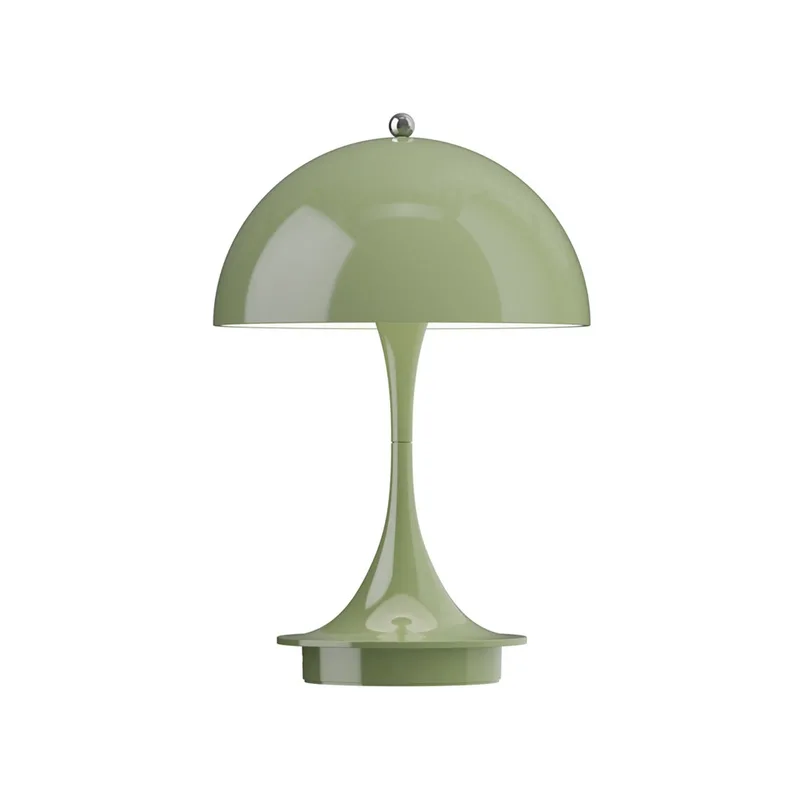 Panthella 160 PORTABLE V3 acculamp Moss Green - Louis Poulsen - Balkon - Designer - Kunststof - 1 lamp by Louis Poulsen – product photo
