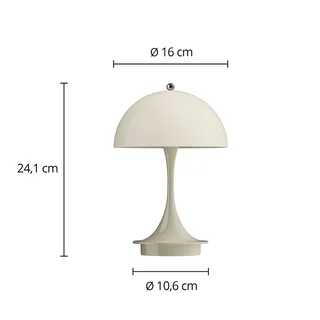 Panthella 160 PORTABLE V3 acculamp Opal Beige van Louis Poulsen – productfoto 4 van 5