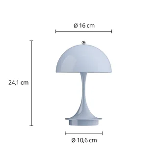 Panthella 160 PORTABLE V3 acculamp Opal Pale Blau van Louis Poulsen – productfoto 3 van 4