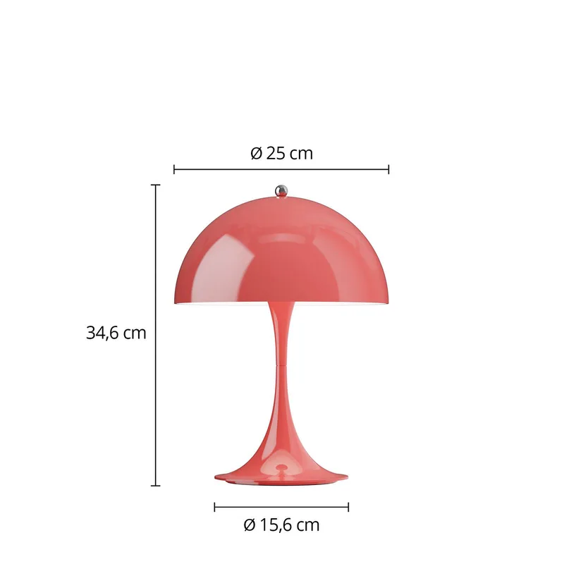 Panthella 250 PORTABLE acculamp koraalrood by Louis Poulsen – product photo 2 of 2