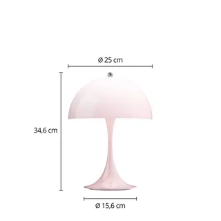 Panthella 250 PORTABLE LED-batterijlamp roze by Louis Poulsen – product photo 2 of 2