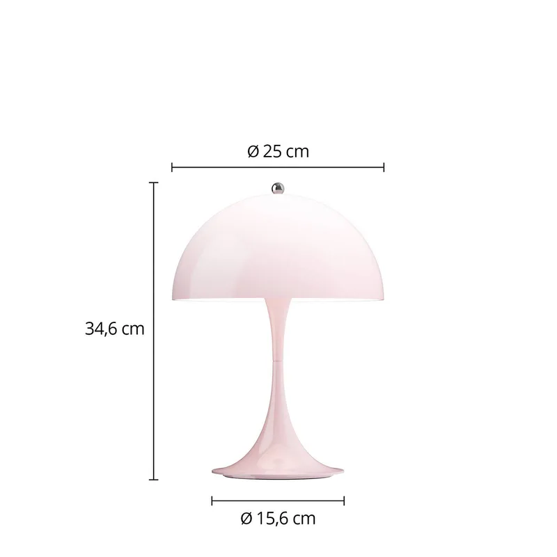 Panthella 250 PORTABLE LED-batterijlamp roze by Louis Poulsen – product photo 2 of 2