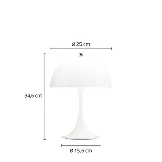 Panthella 250 PORTABLE LED-batterijlamp wit by Louis Poulsen – product photo 4 of 5