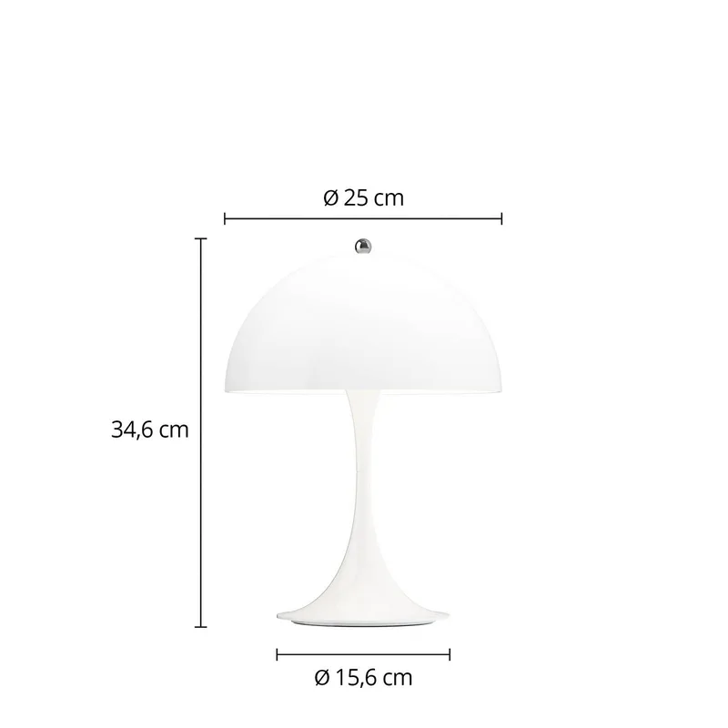 Panthella 250 PORTABLE LED-batterijlamp wit by Louis Poulsen – product photo 4 of 5