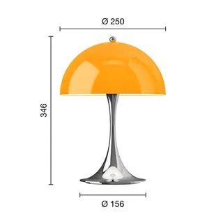 Panthella 250 Portable Original, opaal-oranje fra Louis Poulsen – produktbillede 4 af 4
