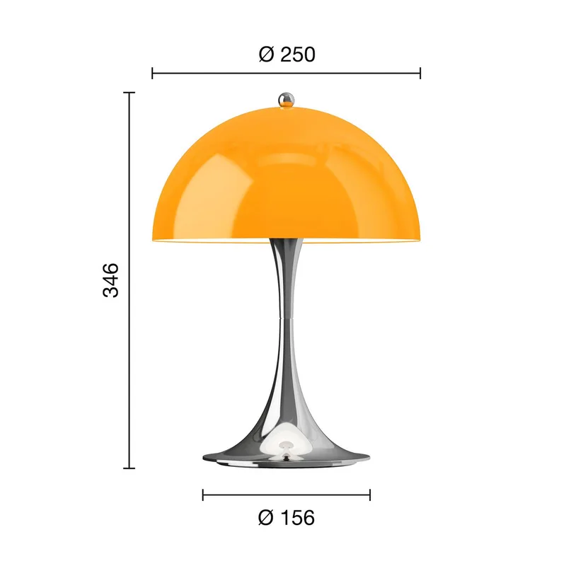 Panthella 250 Portable Original, opaal-oranje fra Louis Poulsen – produktbillede 4 af 4