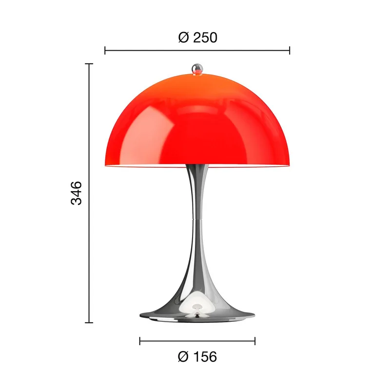 Panthella 250 Portable Original, opaalrood by Louis Poulsen – product photo 4 of 4