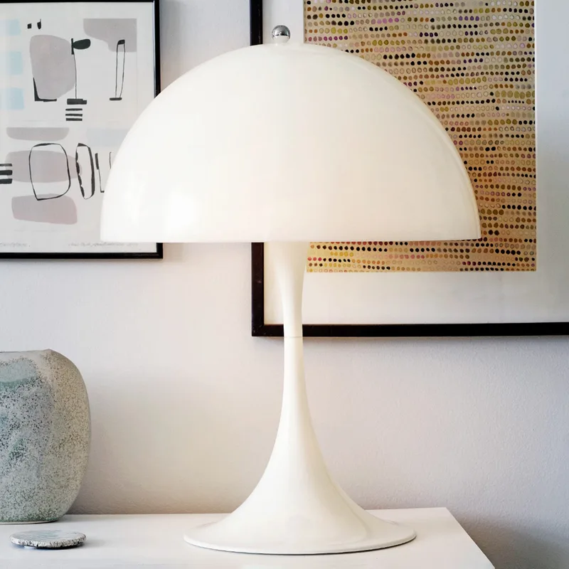Panthella 400 Tafellamp White Opal - Louis Poulsen - Woonkamer - Designer - Kunststof - Met lampenkap by Louis Poulsen – product photo