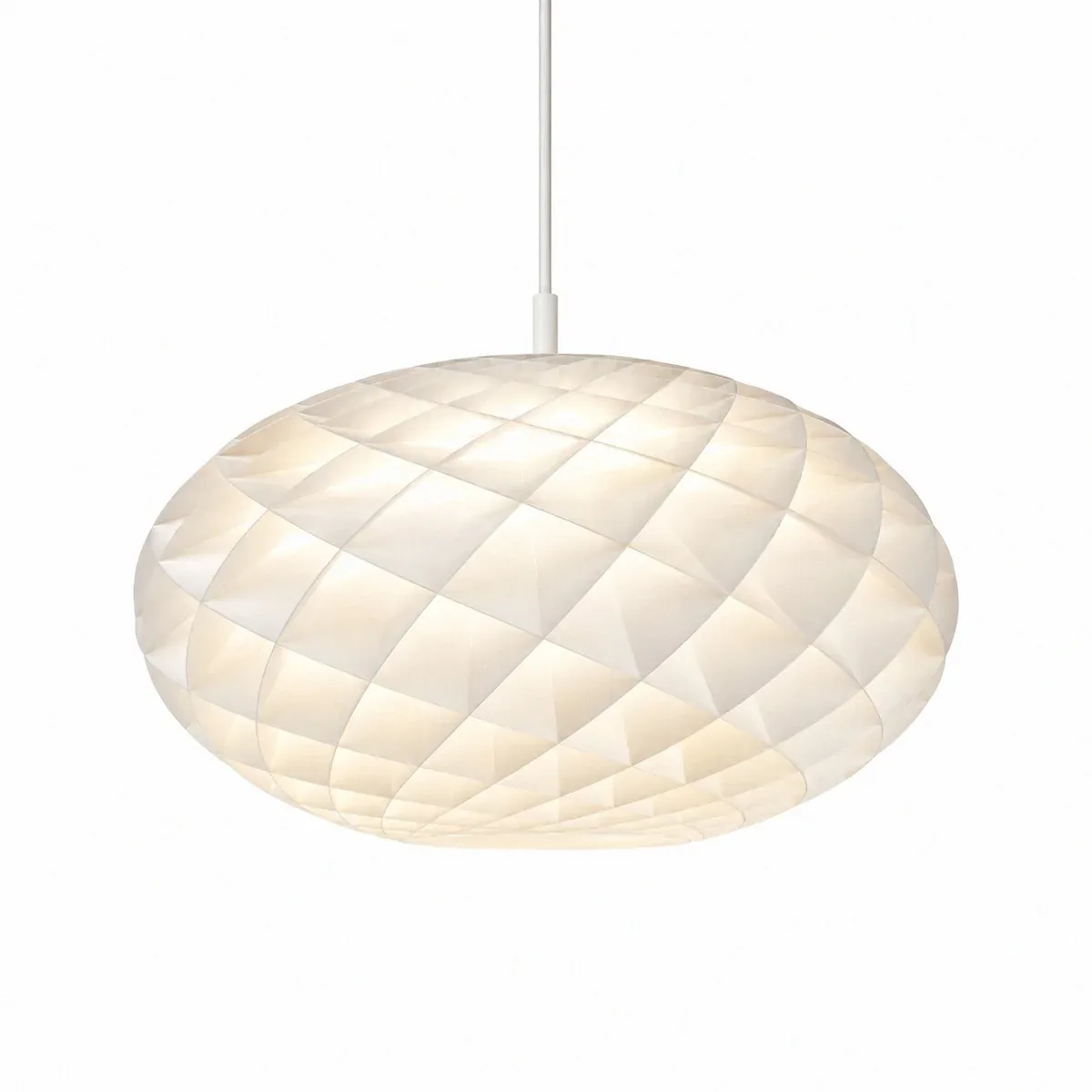 Patera Oval 500 LED-DA 27K hanglamp wit by Louis Poulsen – product photo