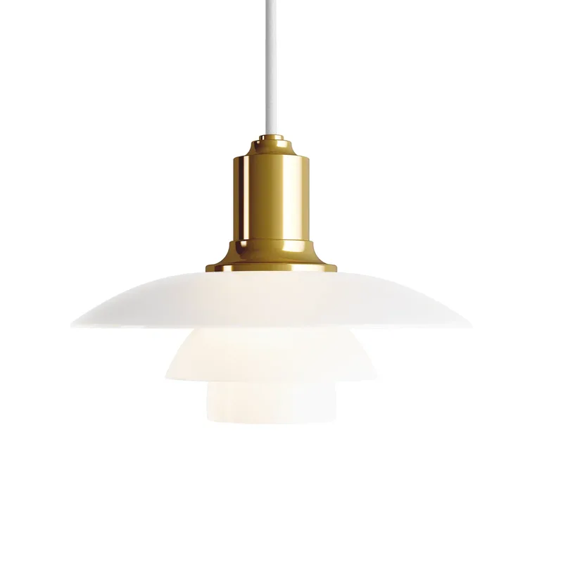 PH 2/1 Hanglamp Geelkoper - Louis Poulsen - Woonkamer - Designer - Glas - 1 lamp von Louis Poulsen – Produktfoto