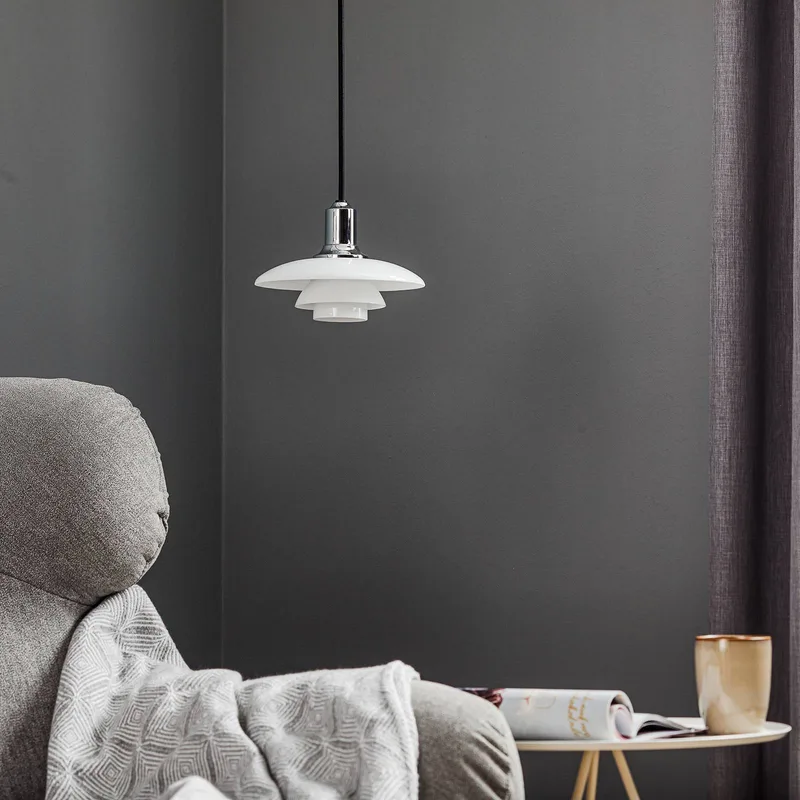 PH 2/1 hanglamp, Ø 20 cm, chroom, glas by Louis Poulsen – product photo 3 of 5