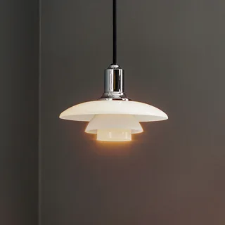 PH 2/1 hanglamp, Ø 20 cm, chroom, glas by Louis Poulsen – product photo 1 of 5