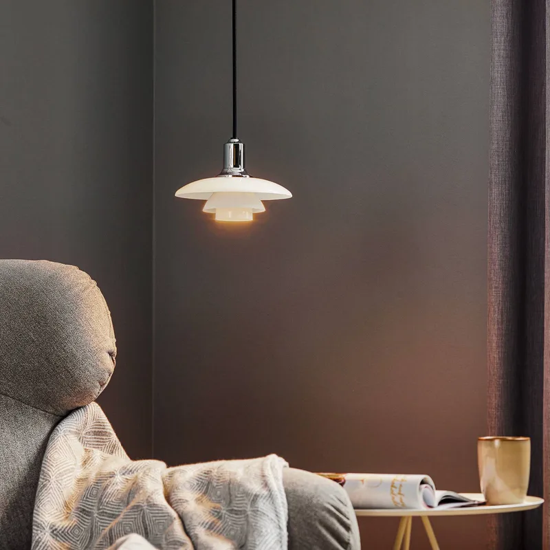 PH 2/1 hanglamp, Ø 20 cm, chroom, glas by Louis Poulsen – product photo 2 of 5