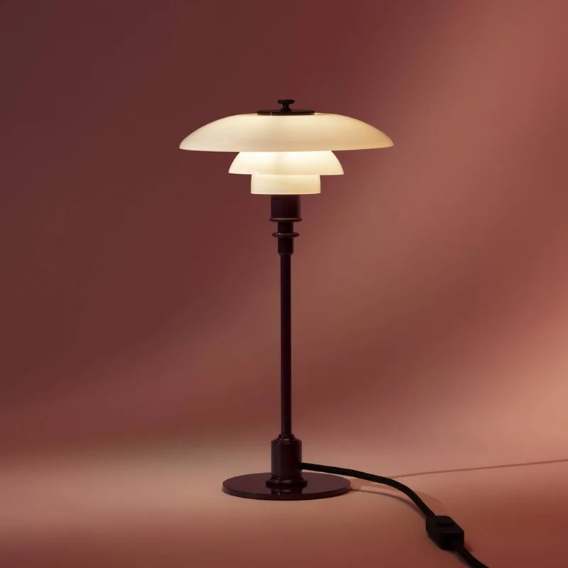 PH 2/1 tafellamp Ø 20 cm, glanzend bordeauxrood von Louis Poulsen – Produktfoto 5 von 5
