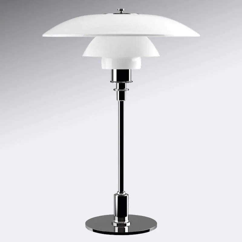 PH 3 1/2-2 1/2 tafellamp, chroom/wit, 47 cm by Louis Poulsen – product photo 2 of 2