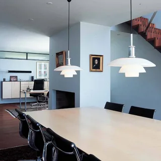 PH 3 1/2-3 hanglamp, Ø 33 cm, chroom/wit by Louis Poulsen – product photo 3 of 4
