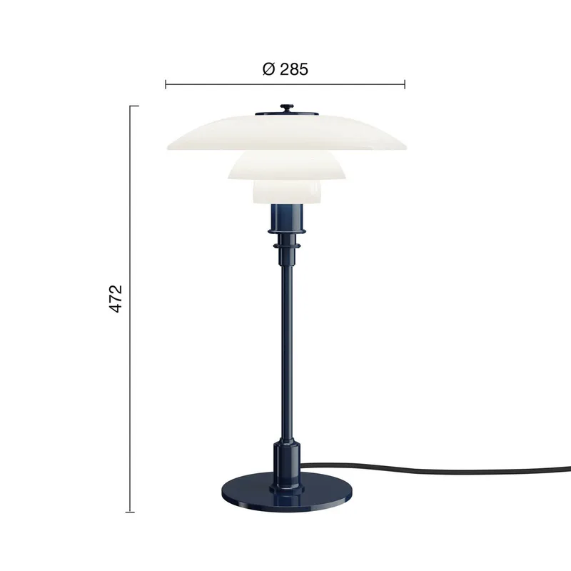 PH 3/2 tafellamp donkerblauw Ø 28 cm by Louis Poulsen – product photo 2 of 5