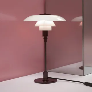 PH 3/2 tafellamp, glanzend bordeauxrood, Ø 28 cm van Louis Poulsen – productfoto 1 van 5