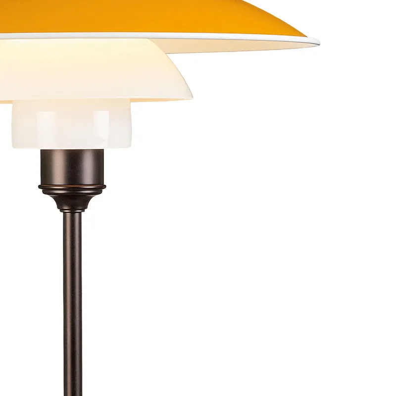 PH 3½-2½ Tafellamp Geel - Louis Poulsen PH 3 1/2-2 1/2 - Woonkamer - Designer - Metaal - Met lampenkap von Louis Poulsen – Produktfoto