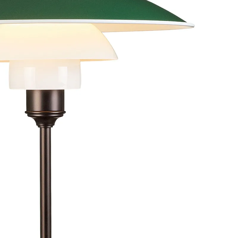 PH 3½-2½ Tafellamp Groen - Louis Poulsen PH 3 1/2-2 1/2 - Woonkamer - Designer - Metaal - Met lampenkap von Louis Poulsen – Produktfoto