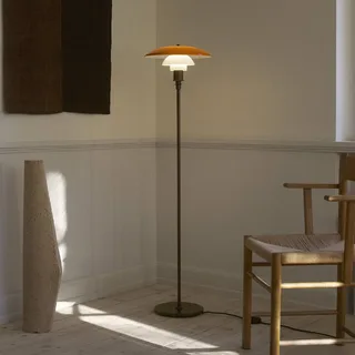 PH 3½-2½ vloerlamp, gebruneerd messing, amber by Louis Poulsen – product photo 2 of 4