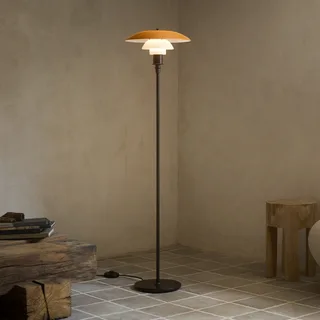 PH 3½-2½ vloerlamp, gebruneerd messing, amber by Louis Poulsen – product photo 1 of 4