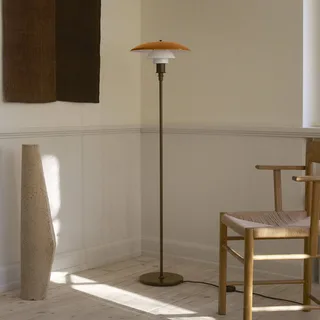 PH 3½-2½ vloerlamp, gebruneerd messing, amber by Louis Poulsen – product photo 3 of 4