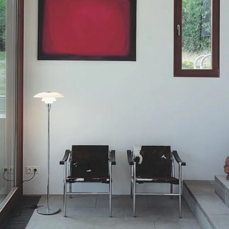 PH 4½-3½ Glas VloerChrome Plated - Louis Poulsen - Woonkamer - Metaal von Louis Poulsen – Produktfoto