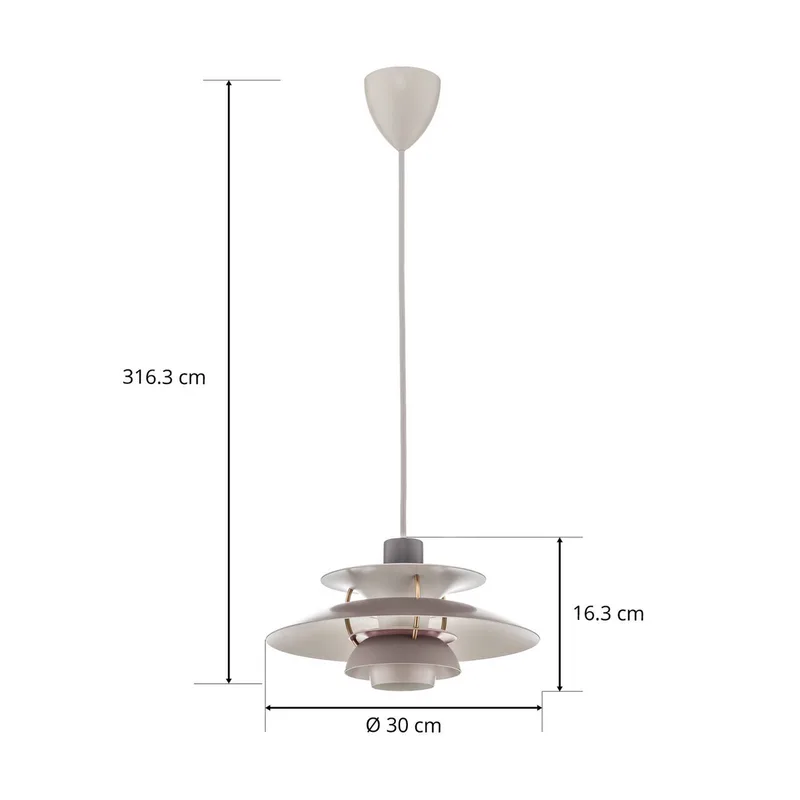 PH 5 300 hanglamp Grijs by Louis Poulsen – product photo 3 of 4