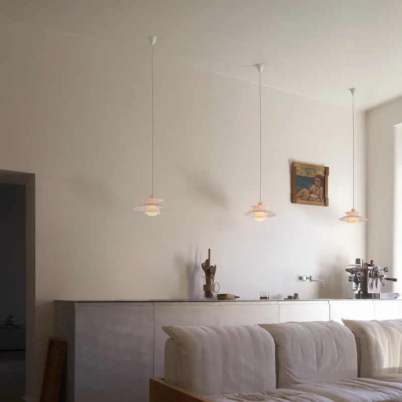 PH 5 320 hanglamp, opaalwit, E14, polymeer - Louis Poulsen - Eetkamer - Designer - Kunststof - 1 lamp by Louis Poulsen – product photo