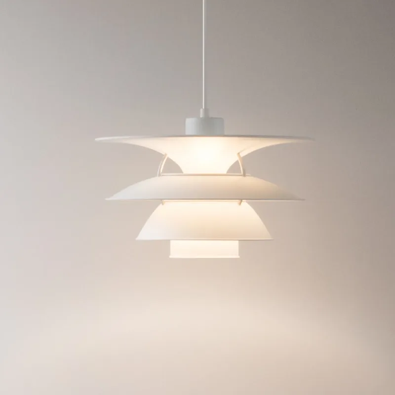 PH 5-4½ Hanglamp White - Louis Poulsen PH 5-4 1/2 - Woonkamer - Designer - Metaal - 1 lamp von Louis Poulsen – Produktfoto