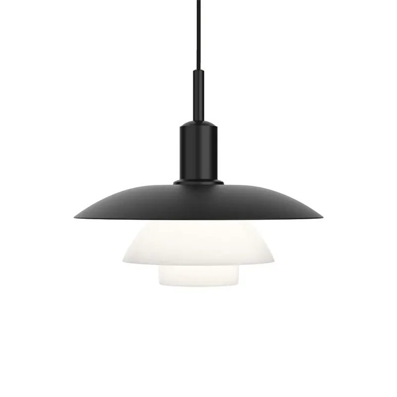 PH 5/5 LED Pendelleuchte Schwarz Metall-Glas by Louis Poulsen – product photo